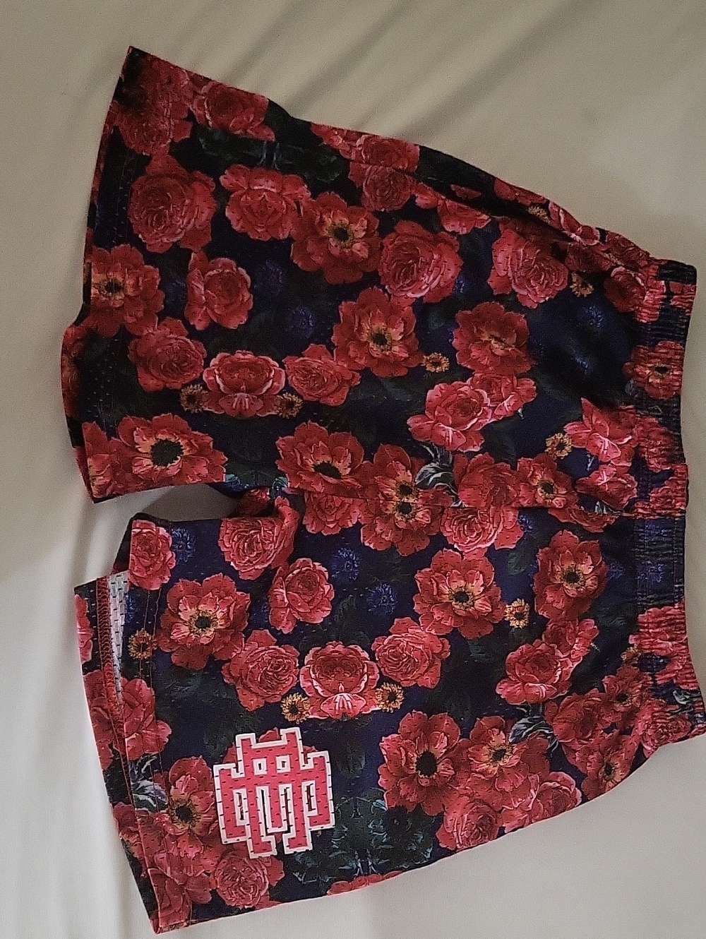 Eric Emanuel floral Red Rose Print Athletic Shorts